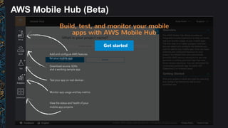AWS  Mobile  Hub  (Beta)
 