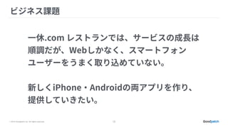 © 2015 Goodpatch Inc. All rights reserved. 12
 