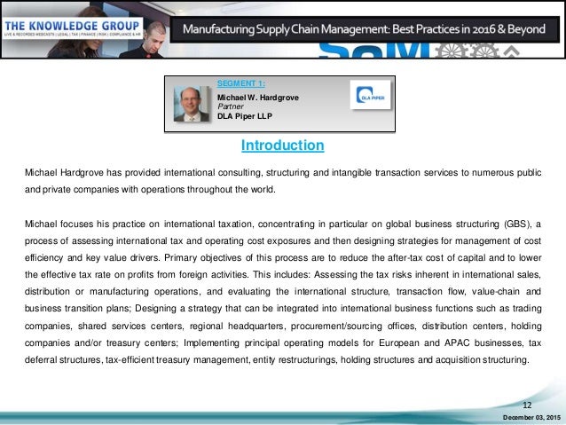 supply chain management best practices pdf