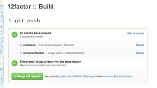 12factor :: Build
$ git push
 