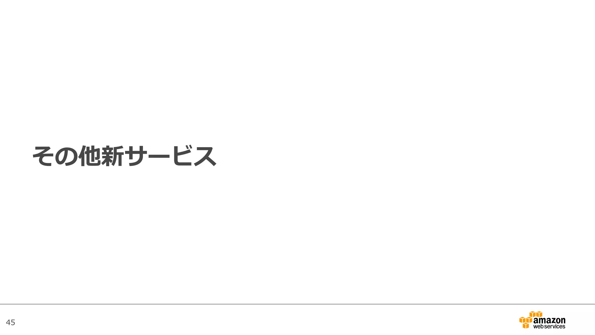 45
その他新サービス
 