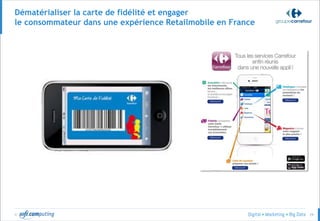 © 29
Dématérialiser la carte de fidélité et engager
le consommateur dans une expérience Retailmobile en France
 