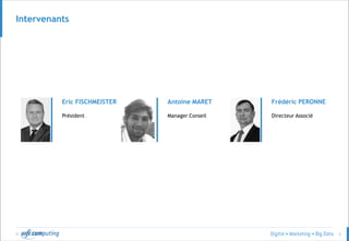 © 3
Intervenants
Frédéric PERONNE
Directeur Associé
Antoine MARET
Manager Conseil
Eric FISCHMEISTER
Président
 