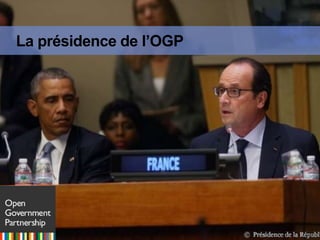 La présidence de l’OGP
 