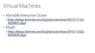 http://blogs.technet.com/b/jpitpro/archive/2015/11/12/
3656922.aspx
http://blogs.technet.com/b/jpitpro/archive/2015/11/02/
3656420.aspx
 