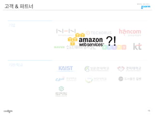 클라우드 코딩 서비스
기업
기관/학교
고객 & 파트너
15
?!
 