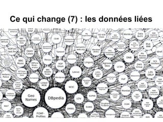 Ce qui change (7) : les données liées
 