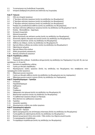 4
α. Η επιλογή των κατάλληλων λέξεων/φράσεων
β. Κυριολεκτική (δηλωτική) και μεταφορική (συνυποδηλωτική) χρήση της γλώσσας
3. Το σχόλιο και η οπτική γωνία στην περιγραφή
ΙΙ. ΔΙΑΦΟΡΑ ΘΕΜΑΤΑ / ΑΝΤΙΚΕΙΜΕΝΑ ΤΗΣ ΠΕΡΙΓΡΑΦΗΣ
1.Περιγραφή ενός χώρου / κτιρίου
2.Περιγραφή προσώπου/ατόμου
α. Τα τυπικά και τα ιδιαίτερα χαρακτηριστικά ενός προσώπου / ατόμου
β. Το σχόλιο στην περιγραφή ενός ατόμου
3. Περιγραφή ζωγραφικού πίνακα ή άλλου έργου τέχνης
4. Ειδικά θέματα
β. Περιγραφή της διαδικασίας για την κατασκευή ή τη χρήση ενός αντικειμένου
ΙΙΙ. ΕΚΦΡΑΣΗ-ΕΚΘΕΣΗ: θέματα σχετικά με την ενδυμασία και τη μόδα
ΙV. ΟΡΓΑΝΩΣΗ ΤΟΥ ΛΟΓΟΥ
Ανάπτυξη μιας παραγράφου με αναλογία
ΑΦΗΓΗΣΗ
Ι. ΑΦΗΓΗΣΗ
1.Ορισμός της αφήγησης
2.Αφηγηματικό περιεχόμενο και αφηγηματική πράξη
7.Αφηγηματικός χρόνος
Λεξιλόγιο σχετικό με τα θέματα για συζήτηση και έκφραση/έκθεση που ακολουθούν.
Θέματα για συζήτηση ή έκφραση/έκθεση (Γηρατειά και νεότητα. Χθες-Σήμερα-Αύριο. Αφηγήσεις για το παρελθόν
και το μέλλον)
ΙΙ. ΠΕΡΙΓΡΑΦΗ ΚΑΙ ΑΦΗΓΗΣΗ
Λεξιλόγιο
Θέματα για συζήτηση και έκφραση/έκθεση. Το Κωμικό και η σημασία του γέλιου
ΙΙΙ. ΟΡΓΑΝΩΣΗ ΤΟΥ ΛΟΓΟΥ:
Συνοχή κειμένου
Συνοχή σε ένα αφηγηματικό κείμενο
ΤΟ ΧΡΟΝΟΓΡΑΦΗΜΑ
ΝΕΑ ΕΛΛΗΝΙΚΗ ΛΟΓΟΤΕΧΝΙΑ
Α΄ ΤΑΞΗ ΗΜΕΡΗΣΙΟΥ ΓΕΝΙΚΟΥ ΛΥΚΕΙΟΥ ΚΑΙ
Α΄ ΤΑΞΗ ΕΣΠΕΡΙΝΟΥ ΓΕΝΙΚΟΥ ΛΥΚΕΙΟΥ
Στην διδακτέα ύλη της Α΄ Λυκείου περιλαμβάνονται οι διδακτικές ενότητες: 1) Τα φύλα στη λογοτεχνία. 2)
Παράδοση και μοντερνισμός στη νεοελληνική ποίηση.
Ως διδακτικό εγχειρίδιο θα χρησιμοποιηθεί κυρίως το Ανθολόγιο Κειμένων της Νεοελληνικής Λογοτεχνίας της
Α΄ Λυκείου με συνανάγνωση κειμένων που ανθολογούνται και στα άλλα δύο ανθολόγια της Β΄ και Γ΄ τάξης του
Λυκείου.
ΝΕΑ ΕΛΛΗΝΙΚΗ ΛΟΓΟΤΕΧΝΙΑ
Β΄ ΤΑΞΗ ΕΣΠΕΡΙΝΟΥ ΓΕΝΙΚΟΥ ΛΥΚΕΙΟΥ
Ως διδακτικό εγχειρίδιο θα χρησιμοποιηθεί το Ανθολόγιο Κειμένων της Νεοελληνικής Λογοτεχνίας της Α΄
Λυκείου.
Το μάθημα της Νεοελληνικής Λογοτεχνίας ως μάθημα Γενικής Παιδείας διδάσκεται δύο (2) ώρες την εβδομάδα
καθ’ όλη τη διάρκεια του έτους με ελεύθερη επιλογή κειμένων από τον διδάσκοντα. Το δίωρο αυτό, εφόσον ο
διδάσκων το επιθυμεί, είναι συνεχόμενο. Η επιλογή της διδακτέας ύλης θα είναι ίδια για όλα τα τμήματα της
τάξης του ίδιου σχολείου, προκειμένου να τηρηθεί η ενότητα της διδασκαλίας και της αξιολόγησης. Κατά τη
διάρκεια του σχολικού έτους θα διδαχθούν κείμενα ποιητικά και πεζά, τουλάχιστον 13, αντιπροσωπευτικά όλων
των ενοτήτων που περιέχονται στο οικείο σχολικό εγχειρίδιο (Πρώτη Περίοδος [10ος αι.-1453], Δεύτερη Περίοδος
[1453-1669], Τρίτη Περίοδος [1669-1830], Επτανησιακή Σχολή, Οι Φαναριώτες και η Ρομαντική Σχολή των Αθηνών
[1830-1880], Ξένη Λογοτεχνία, Αθηναϊκή Σχολή-Ποίηση, Ο Δημοτικισμός). Θα διδαχθούν, επίσης, τα
γραμματολογικά στοιχεία που συνοδεύουν τα κείμενα που πρόκειται να διδαχθούν αλλά και τα γραμματολογικά
στοιχεία που δίνονται στην εισαγωγή κάθε ενότητας.
 