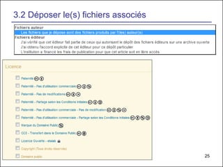 25
3.2 Déposer le(s) fichiers associés
 