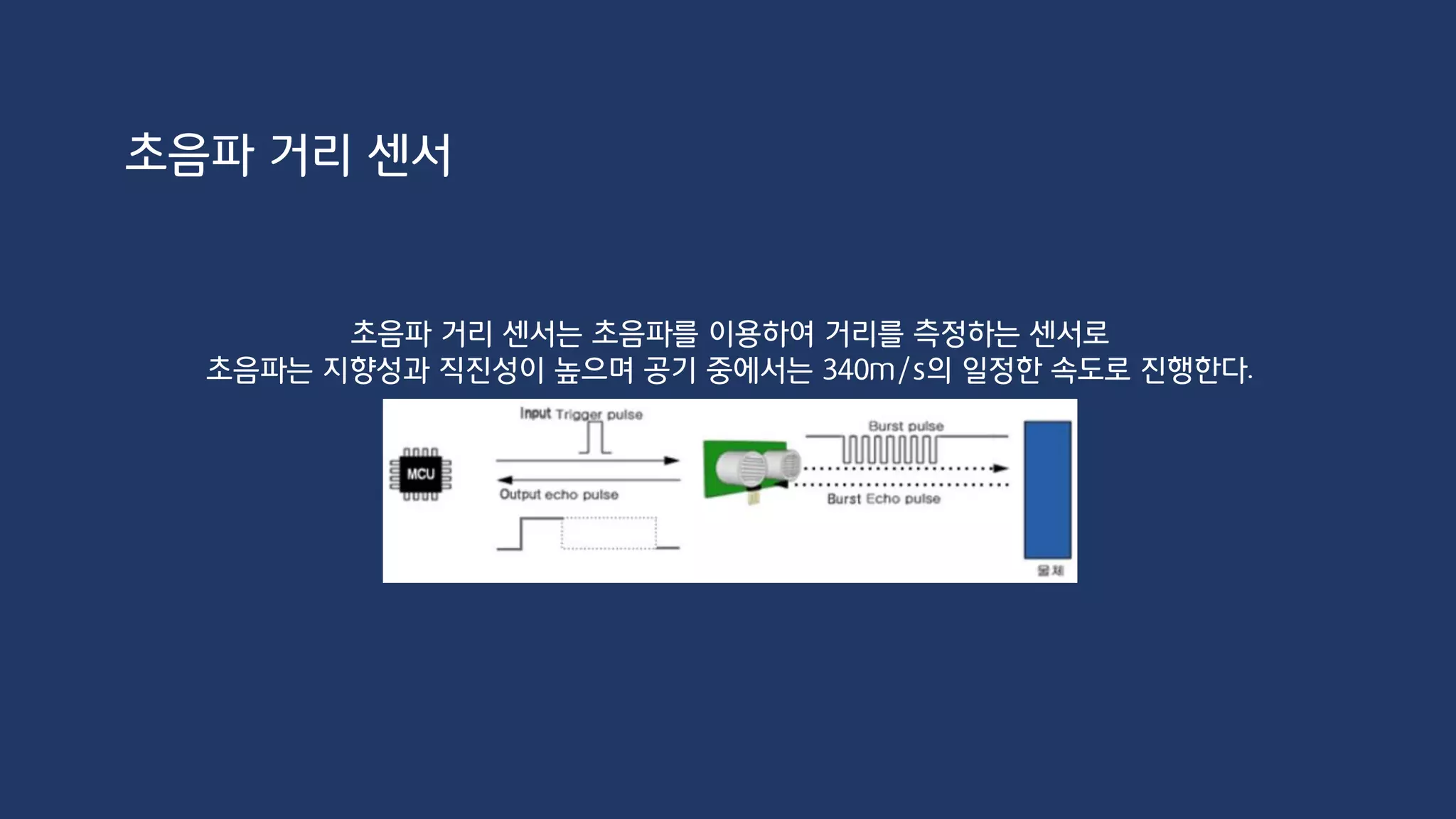 초음파 거리 센서
 