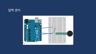 온도 센서
온도 센서는 온도에 따라 출력되는 전압이 변하는 특성을 가지는 센서로
온도가 높을 수록 높은 전압을 출력으로 낸다.
TMP36 온도 센서
2.7V ~ 5.5V 입력
Analog 전압 출력 GND
1C 증가 -> 출력 전압 10mV 증가
0.5v -> 섭씨 0도
 
