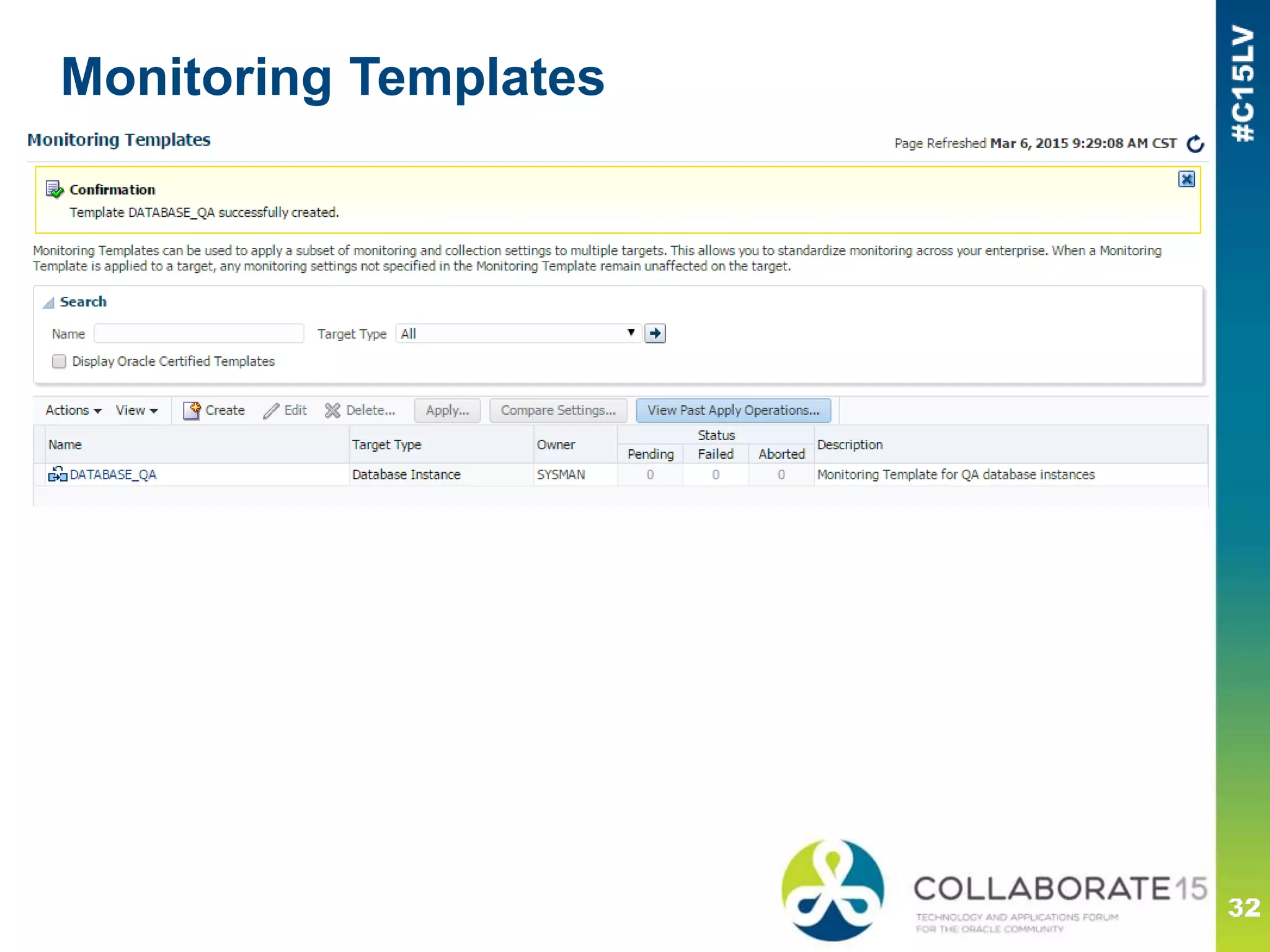 Monitoring Templates
 