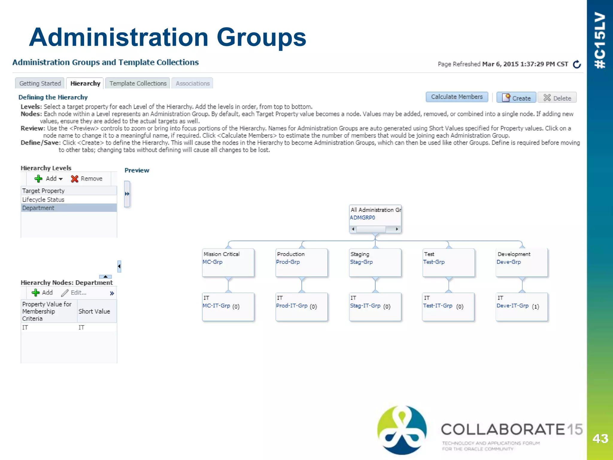 Administration Groups
 
