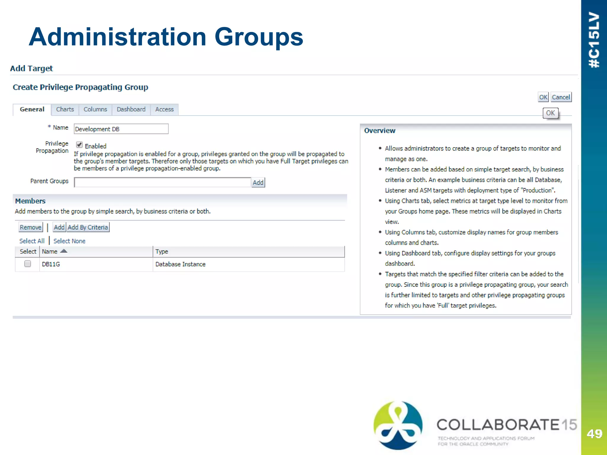 Administration Groups
 