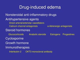 edema
