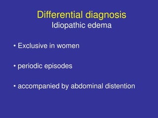 edema