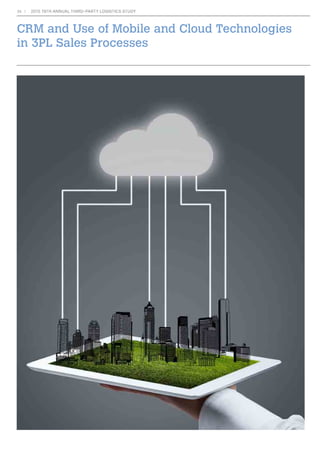24 2015 19TH ANNUAL THIRD-PARTY LOGISTICS STUDY 
Omni-Channel’s Potential Dividends 
0DQUHWDLOHUVDUHDOUHDGPDNLQJLQYHVWPHQWV 
within the omni-channel space, but the 
question remains: Are customers willing to pay 
or will this become a cost of doing business? Is 
WKHUHDSRLQWZKHQLWEHFRPHVWRRH[SHQVLYH 
too risky and of little value for retailers to 
build their own capability? For retailers and 
shippers, there has to be some type of revenue 
to justify the service. It may be that omni- 
FKDQQHOIXOÀOOPHQWEHFRPHVWKHÀQDOVWUDZ 
that forces companies to merge operations 
versus maintaining competing supply chains, 
HVSHFLDOOIRUODVWPLOHIXOÀOOPHQW 
‡ 7KH YLVLELOLW DQG DFFXUDF RI LQYHQWRU 
data is crucial, yet the physical and digital 
information necessary to successfully 
manage omni-channel offerings are met 
with varied success. Warehouses operate 
in an integrated fashion, yet many require 
manual movements of digital inventory and 
information across systems or tools. When it 
FRPHVWRPDQDJLQJIXOÀOOPHQWEFKDQQHO 
36% of respondents said they utilize shared 
distribution centers, 17% have distribution 
centers by channel, 15% outsource and 33% 
XVHDPL[ 
‡ 7KHVXUYHGDWDVKRZVWKDWRPQLFKDQQHO 
supply chains are still maturing and retailers 
DUHDWWHPSWLQJWRSURYLGHÁH[LEOHIXOÀOOPHQW 
to customers. Nearly half of respondents 
VDLGWKHDUHQRWWHVWLQJQHZIXOÀOOPHQW 
strategies, but 16% are either utilizing or 
considering home delivery from local stores, 
15% do or plan to offer Sunday delivery, 12% 
are either using or investigating customer 
delivery in which an in-store shopper delivers 
goods, and 11% are using or interested in 
locker pickup. A smaller number—4%—are 
considering drone delivery and are either 
utilizing or testing bike/messenger delivery. 
‡ RPSDQLHVVHHWKHDGYDQWDJHRILQWHJUDWHG 
technologies and are adapting as necessary. 
Respondents are investing in such technology, 
including warehouse management systems 
(58%), enterprise resource planning software 
(54%), transportation management systems 
(54%), supply chain visibility (43%) and 
warehouse management system add-ons 
(33%). 
Omni-Channel Key Takeaways 
‡ Retailers are working to provide consumers 
with an always-on, always-open shopping 
opportunity. Shoppers are looking for a 
VHDPOHVVH[SHULHQFHDFURVVWKHLUUHWDLOVDOHV 
FKDQQHOV7KXVUHWDLOHUVQHHGWRKDYHDUREXVW 
IXOÀOOPHQWVWUDWHJDQGDGHWDLOHGLQWHJUDWHG 
approach to meet consumers’ needs. 
‡ XVWRPHUVHUYLFHFRQWLQXHVWREHWKHGULYLQJ 
force behind omni-channel efforts. About 
one-third of respondents—32%—listed 
customer service as the top reason they are 
LQYHVWLQJLQRPQLFKDQQHOIXOÀOOPHQW 
FLWHGVHUYLFHOHYHOVOLVWHGIUHLJKWFRVWV 
‡ RPSDQLHVDUHLQYHVWLQJLQWHFKQRORJWKDW 
gives them greater customer insights and 
HQKDQFHVVKRSSHUV·H[SHULHQFHVZLWK 
of respondents saying they’ve invested in 
mobile apps and 21% saying they’ve invested 
in RFID. 
Figure 13: Priorities in Omni-Channel Fulfillment 
What is your priority in omni- channel fulfillment? 
10% 
4% 
5% 
Source: 2015 19th Annual Third-Party Logistics Study. 
32% 
23% 
11% 
7% 
5% 
2% 
0% 5% 10% 15% 20% 25% 30% 35% 
Priority in Omni-Channel by % of Respondents 
Minimized backorders 
Inventory allocation 
Replenishment effeciency 
Packing efficiency 
Fill rate 
Order cycle time 
Freight costs 
Service levels 
Customer service 
 