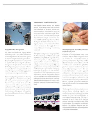 DQG PRELOHFORXG WHFKQRORJLHV FDQ 
significantly enhance and streamline the 
SURGXFWLYHDFWLYLWLHVRI3/VDOHVH[HFXWLYHV 
Although there are more generic sales-related 
50WHFKQRORJLHVRIVKLSSHUVDQG 
RISURYLGHUVDJUHHWKH3/VHFWRUFRXOGEHQHÀW 
VLJQLÀFDQWOIURPWKHDYDLODELOLWRILQGXVWU 
WDLORUHG50FDSDELOLWLHVFRPSDUHGZLWKZKDW 
is currently available. 
7KHUHDUHDQXPEHURIZDVLQZKLFKWKHXVHRI 
50DQGPRELOHWHFKQRORJLHVFDQFUHDWHYDOXH 
for the 3PLs and their customers. Overall, the 
SULQFLSDOEHQHÀWVRIXVLQJWKHVHWHFKQRORJLHV 
DUH WKH VWUHDPOLQH JOREDO ZRUNÁRZV DQG 
SURFHVVHVSURYLGHH[HFXWLYHOHYHOYLVLELOLWWR 
FRPPHUFLDOOHDGHUVDQGLGHQWLILQHIÀFLHQFLHV 
and bottlenecks in commercial operations. 
7KHUH DUH D QXPEHU RI ZDV FXVWRPHUV RI 
WKHVH3/VFDQEHQHÀWGLUHFWOIURPWKHWSHV 
of information available, particularly real-time 
information regarding topics such as shipment 
visibility, etc. 
7KHXVHRI50DQGPRELOHWHFKQRORJLHVFDQ 
DOVRSURYLGHDQDGYDQWDJHIRU3/V7KLVHDU·V 
survey revealed that 40% of shippers indicated 
that their bid processes place emphasis on 3PLs 
XWLOL]LQJFDSDEOH50WHFKQRORJLHV 
Although there are a number of opportunities 
UHODWHG WR WKH XVH RI 50 DQG PRELOH 
technologies in the 3PL sales process, getting 
PRUHH[SHULHQFHGSURGXFWLYHVDOHVH[HFXWLYHV 
to welcome these new technologies is sometimes 
easier said than done. 
Mexico Rising as Manufacturing 
and Logistics Hub 
7KH PDQXIDFWXULQJ LQGXVWU LQ 0H[LFR LV 
improving, which is creating opportunities for 
3PLs as logistics services play a crucial role in 
UHQGHULQJ0H[LFR·VEXVLQHVVHVFRVWFRPSHWLWLYH 
as compared with similar ventures globally. 
0H[LFRKDVPRUHIUHHWUDGHDJUHHPHQWVWKDQ 
any other country, a strategic geographic 
location, and is renowned as a low-cost 
PDQXIDFWXULQJDQGH[SRUWGHVWLQDWLRQ 
Just under half of study respondents—40%— 
said they have already moved some of 
WKHLURSHUDWLRQVWR0H[LFRFLWLQJUHGXFHG 
IUHLJKWWUDQVSRUWWLPHDQGFORVHUSUR[LPLW 
to sources as the most important factors 
driving the change. Study respondents 
said their businesses are primarily moving 
RSHUDWLRQVWR0H[LFRIURPWKH86 