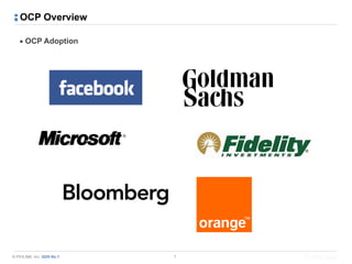 © PIOLINK, Inc. SDN No.1
OCP Overview
▪ OCP Adoption
7
 