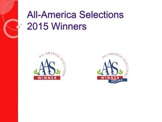 All-America Selections
2015 Winners
 