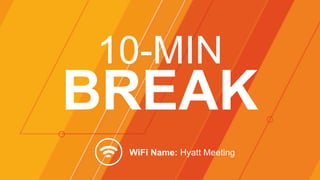 ©2015 AKAMAI | FASTER FORWARDTM
10-MIN
BREAK
WiFi Name: Hyatt Meeting
 