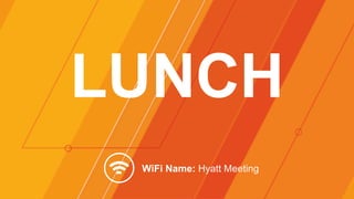 ©2015 AKAMAI | FASTER FORWARDTM 168
LUNCH
WiFi Name: Hyatt Meeting
 
