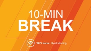 ©2014 AKAMAI | FASTER FORWARDTM
10-MIN
BREAK
WiFi Name: Hyatt Meeting
 