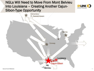 Louisiana
Sarnia
Edmonton/
Ft. Saskatchewan
Conway
Mt.
Belvieu
NGLs Will Need to Move From Mont Belvieu
Into Louisiana – Creating Another Cajun-
Sibon-Type Opportunity
55
Cajun-Sibon
Source: EnLink Midstream
 