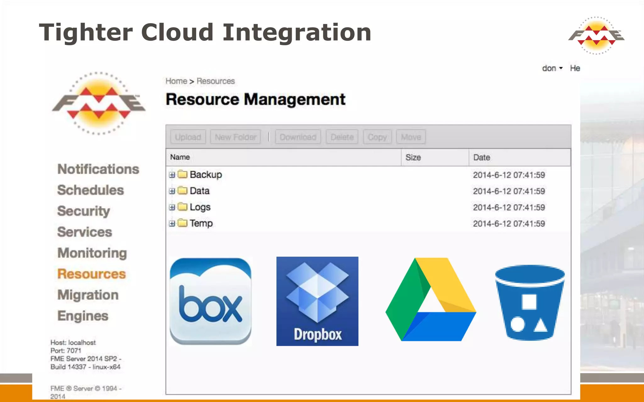 Tighter Cloud Integration
 