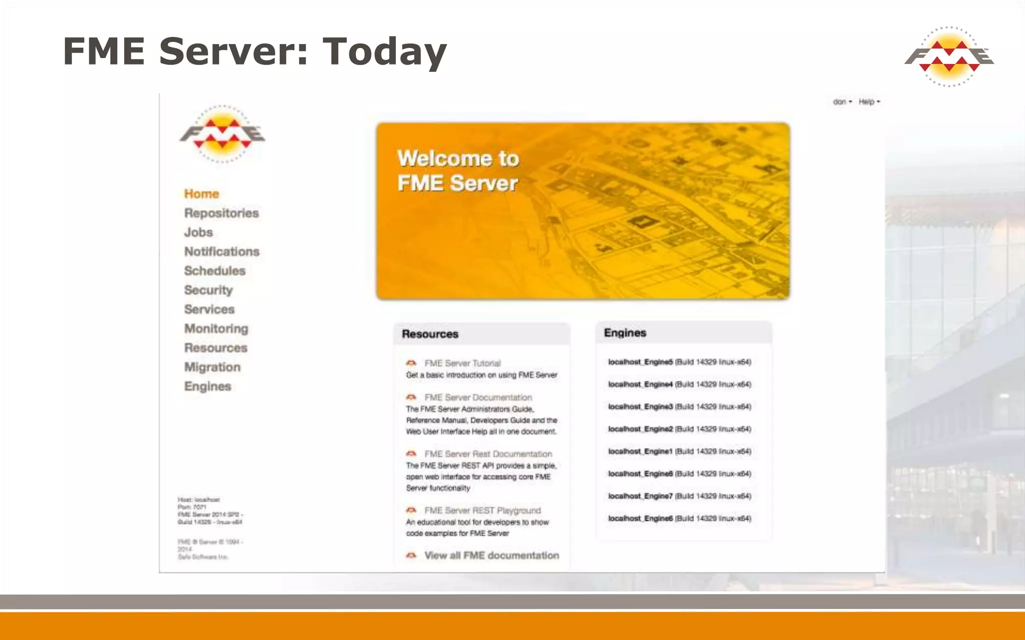 FME Server: Today
 