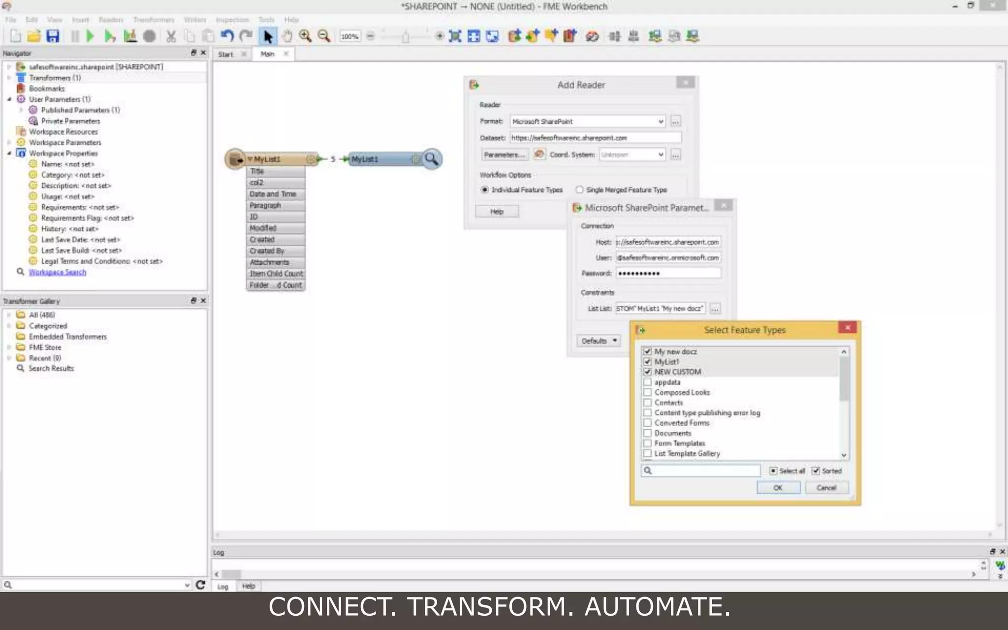 CONNECT. TRANSFORM. AUTOMATE.
 