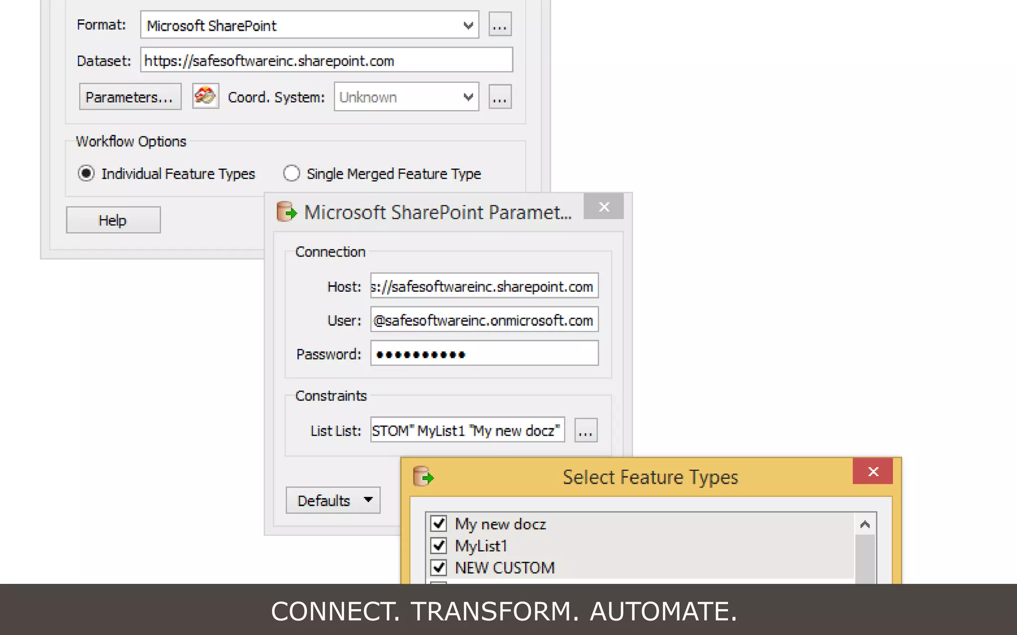 CONNECT. TRANSFORM. AUTOMATE.
 