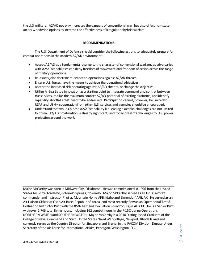 2015 anti access area denial