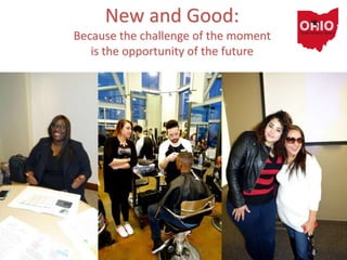 New and Good:
Because the challenge of the moment
is the opportunity of the future
 