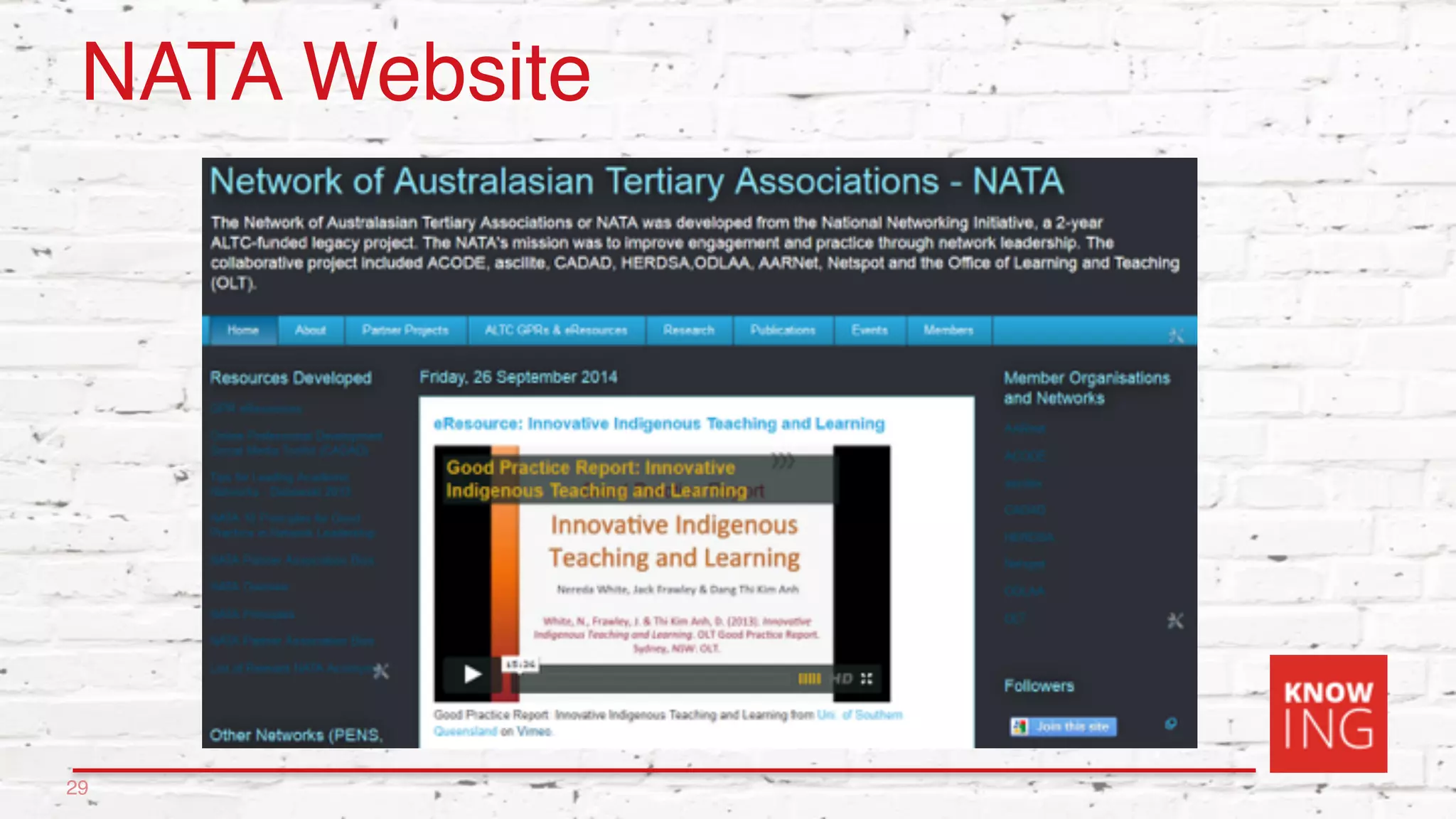 NATA Website
29
 