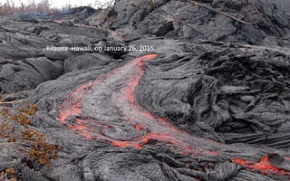 Kilauea Hawaii, on January 26, 2015.
 