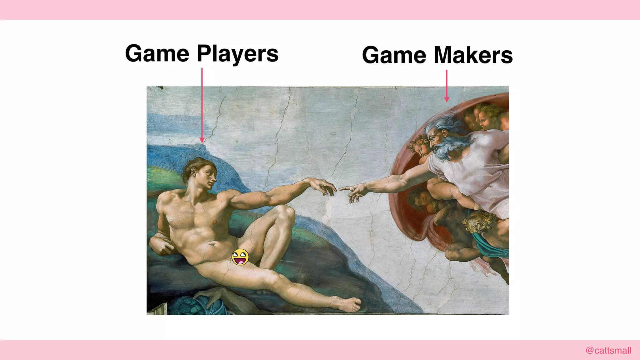 @cattsmall@cattsmall
Game Players Game Makers
 