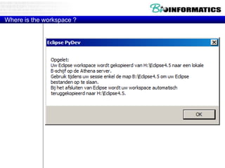 Where is the workspace ?
 