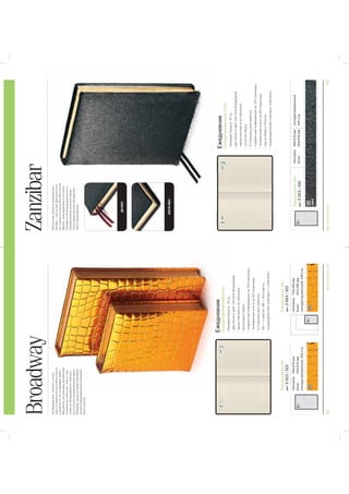 102BRUNOVISCONTI2015BRUNOVISCONTI2015103
дваляссе
золотойобрез
Zanzibar
Ежедневник
полудатированныйблок
ЕжедневникА5+
APT.3-023/292
обложка:145х216мм
блок:143х210мм
полудатированный,
416стр.A5+
-
-
292
чёрный
Broadway
Ежедневник
полудатированныйблок
ЕжедневникА6+
APT.3-003/322
обложка:110х155мм
блок:107х150мм
полудатированный,416стр.
ЕжедневникА5+
APT.3-023/322
обложка:145х216мм
блок:143х210мм
полудатированный,416стр.
322322
A5+
A6+
-
-
 