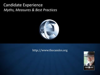 Candidate Experience
Myths, Measures & Best Practices
 