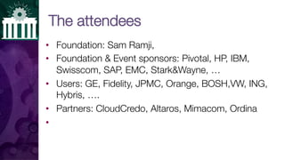 2015 Cloud Foundry Summit Overview