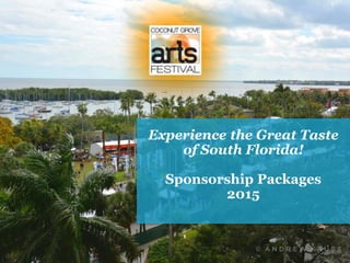 Sponsorship Packages
2015
 