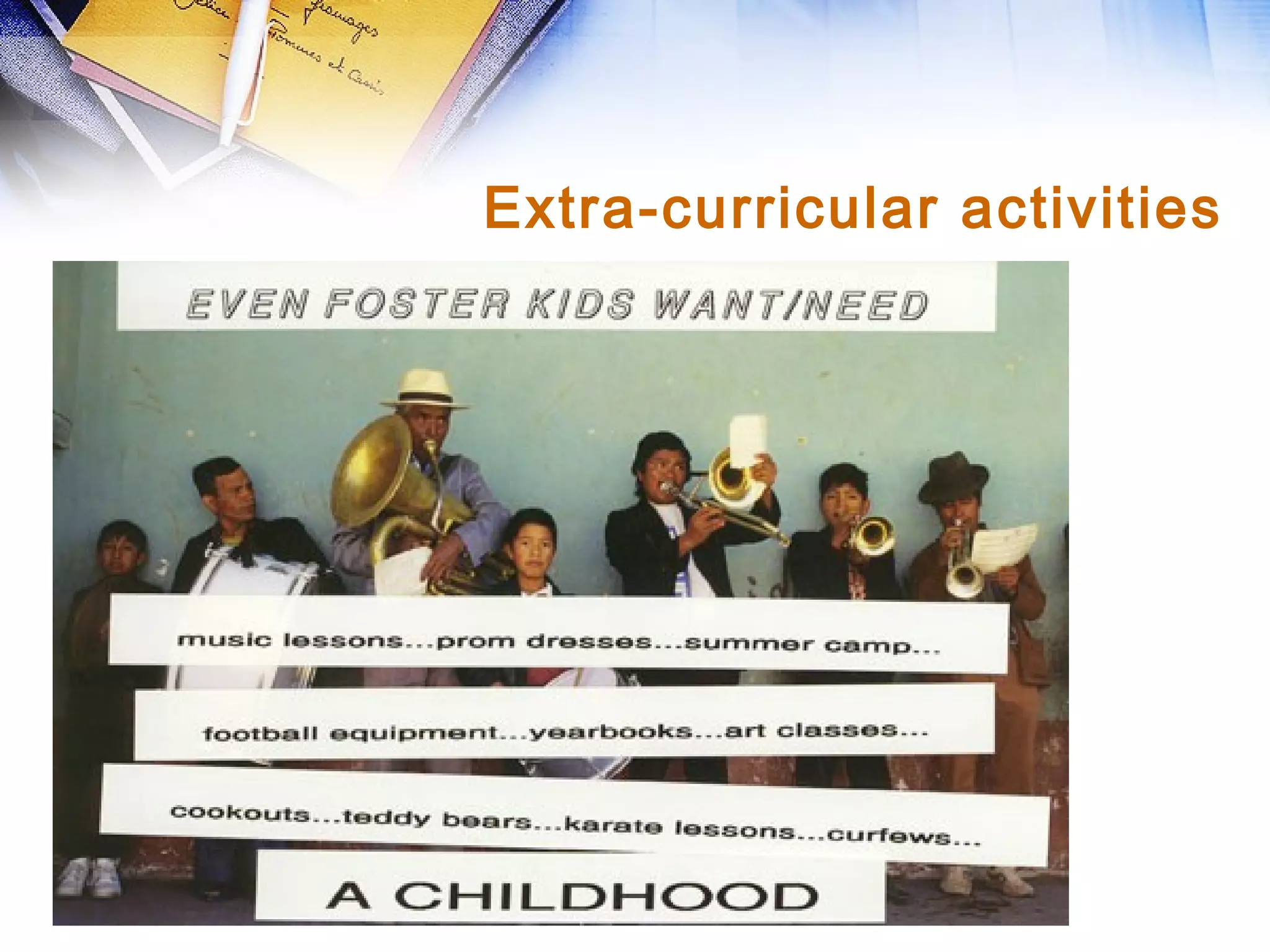 Extra-curricular activities
 