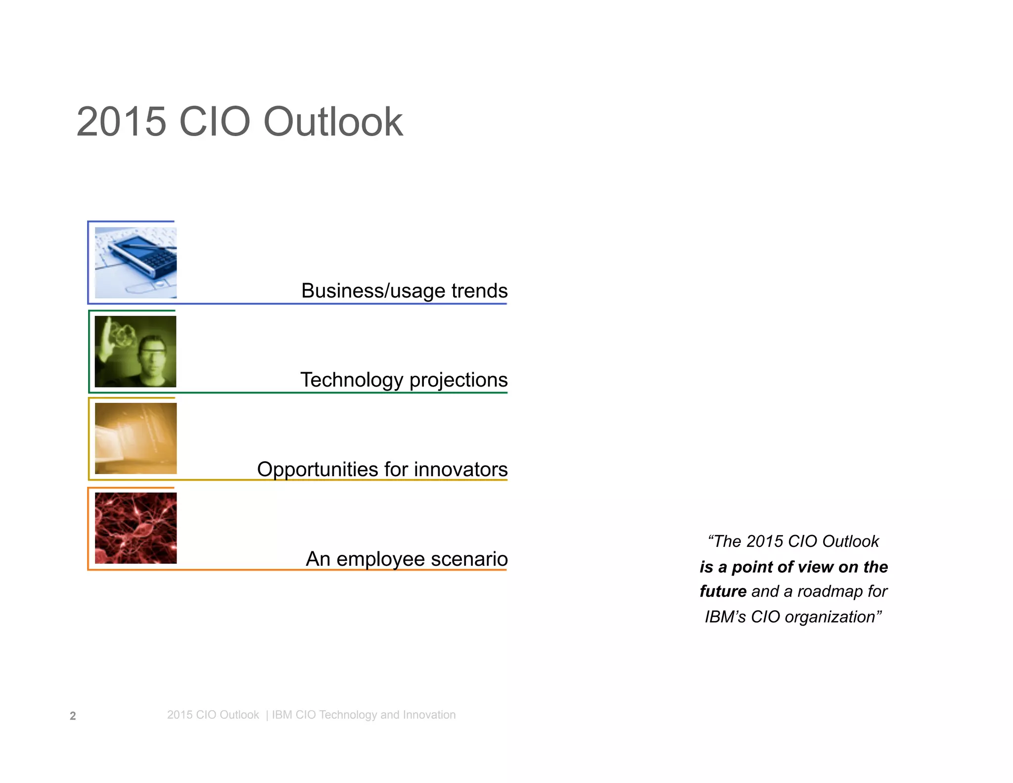2015 CIO Outlook Presentation