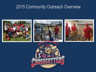 2015 Community Outreach Overview
 