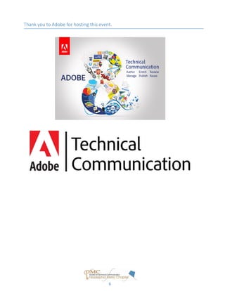 Created by Jessie Mallory
Thank you to Adobe for hosting this event.
6
 