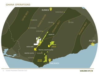 GHANA OPERATIONS
6 Investor Presentation December 2015
 