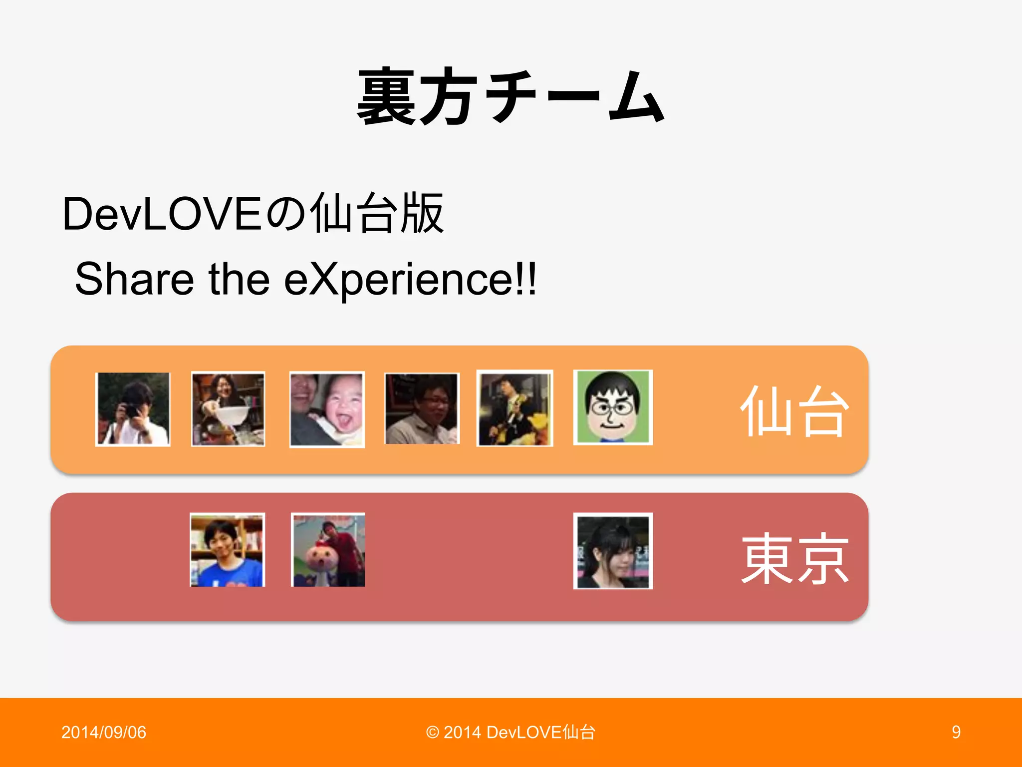 ➱〴
匌❨
酅倯ث٦ي
DevLOVEך➱〴晛
Share the eXperience!!
2014/09/06 © 2014 DevLOVE➱〴