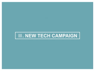 Ⅲ. NEW TECH CAMPAIGN
 