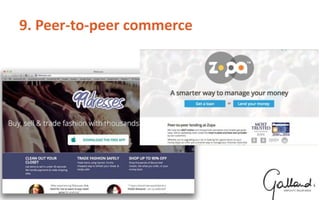 9. Peer-to-peer commerce
 